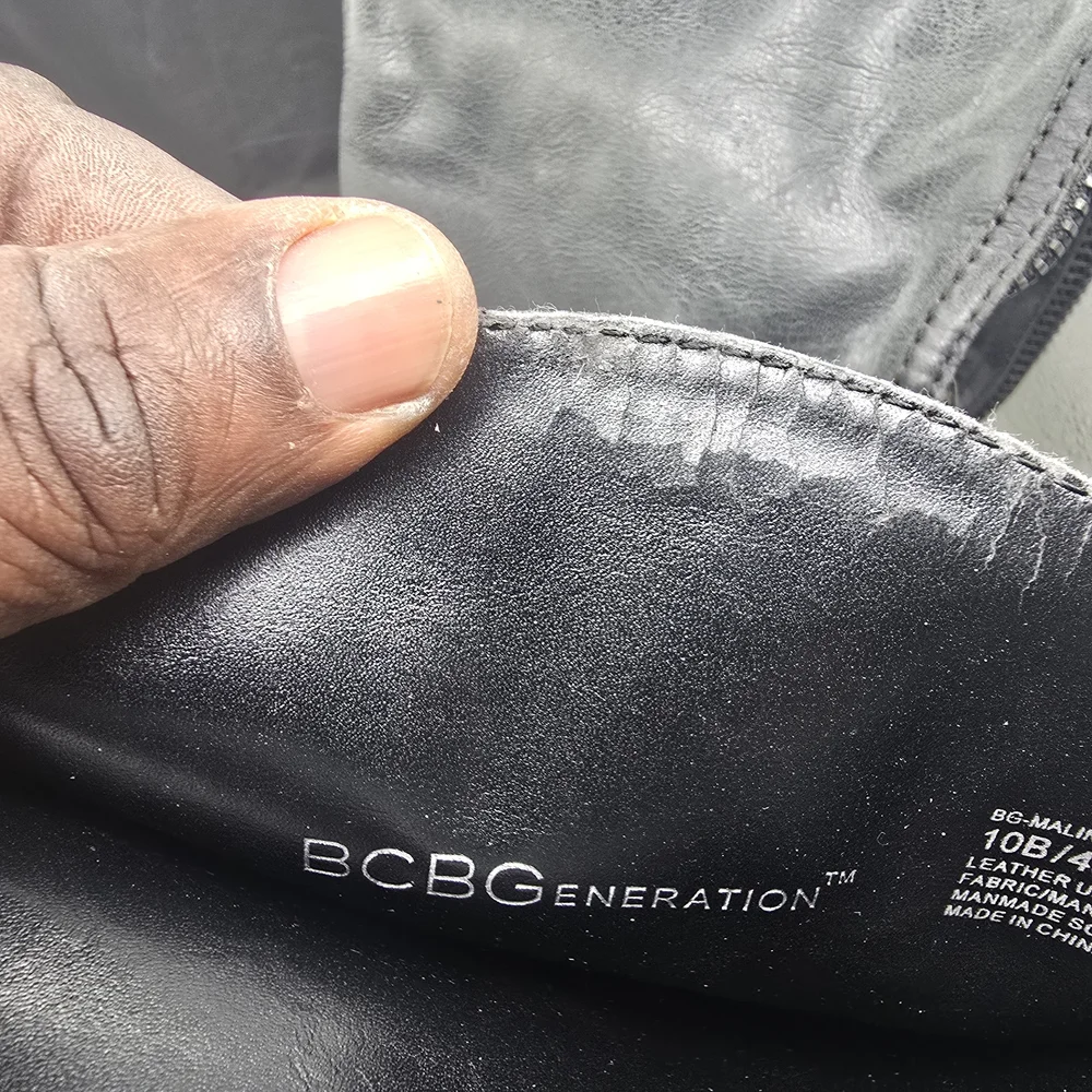 BCBGeneration Charcoal Over the Knee Boots‎